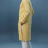 Men's bright yellow festive kurta featuring intricate mirror embroidery and mandarin collar, perfect for Haldi ceremony (1)