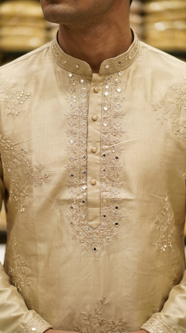 mens-beige-silk-embroidered-kurta (2)