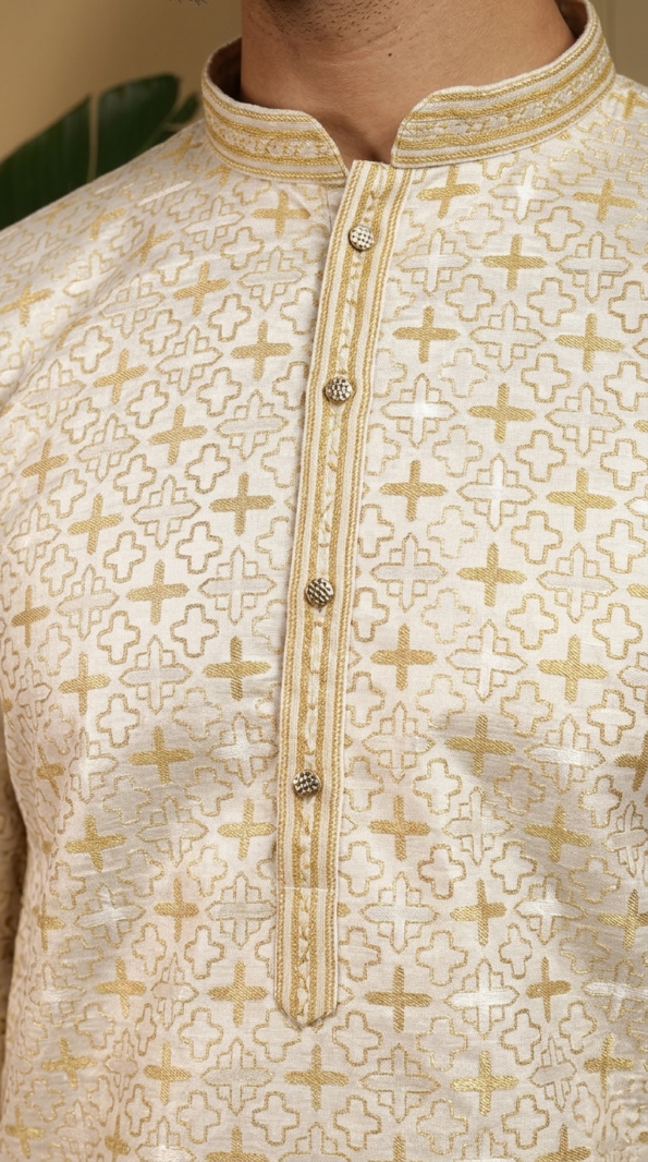 mens-cream-geometric-print-kurta (2)