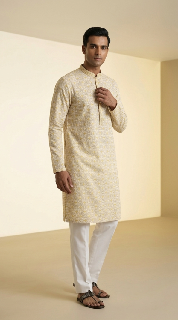mens-cream-geometric-print-kurta (2)