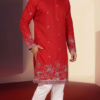 mens-red-embroidered-kurta-set (1)