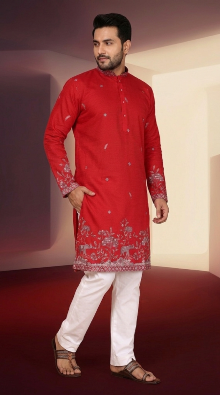 mens-red-embroidered-kurta-set (1)
