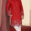 mens-red-embroidered-kurta-set (1)