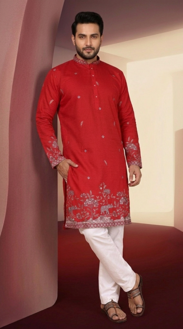 mens-red-embroidered-kurta-set (1)