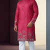pink -embroidered-men-kurta (2)