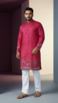 pink -embroidered-men-kurta (2)