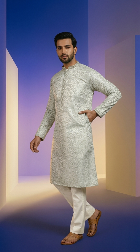 sage-green-geometric-men-kurta (1)