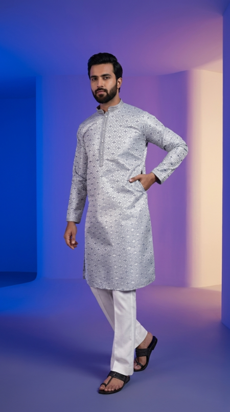 silver-jacquard-kurta (2)