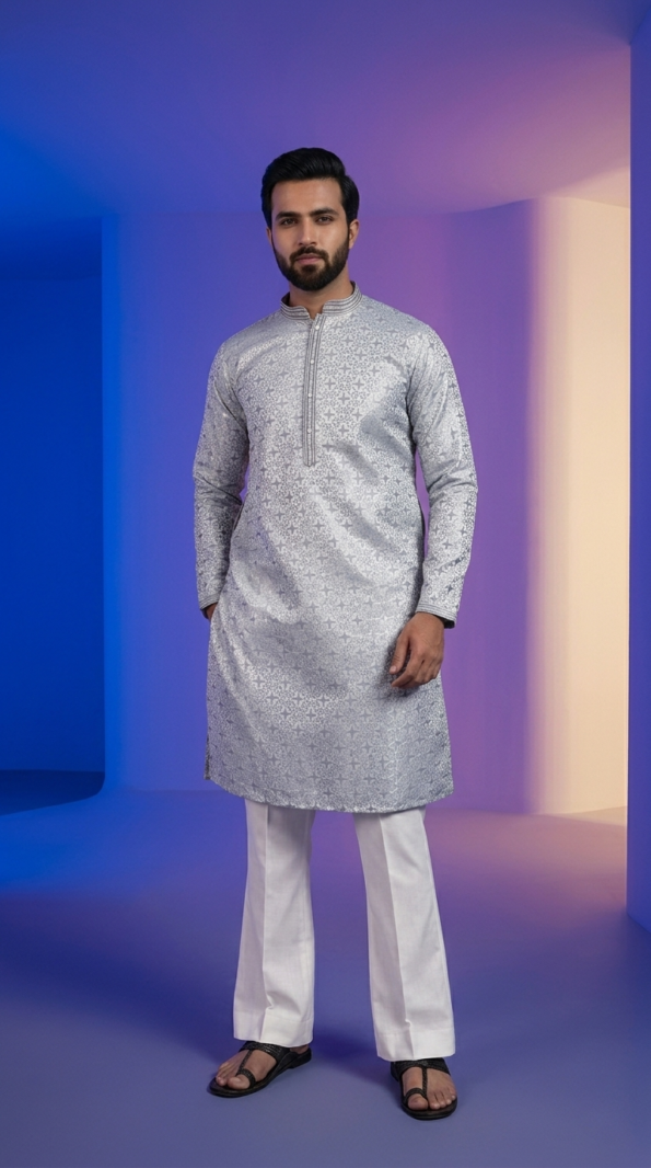 silver-jacquard-kurta (2)