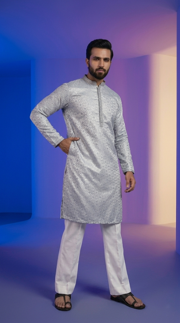 silver-jacquard-kurta (2)